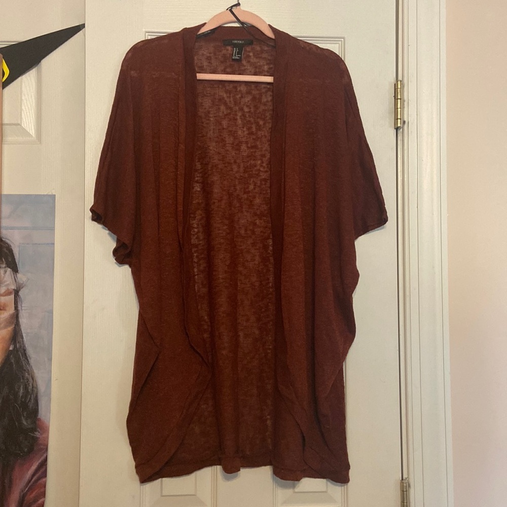 Long sheer cardigan